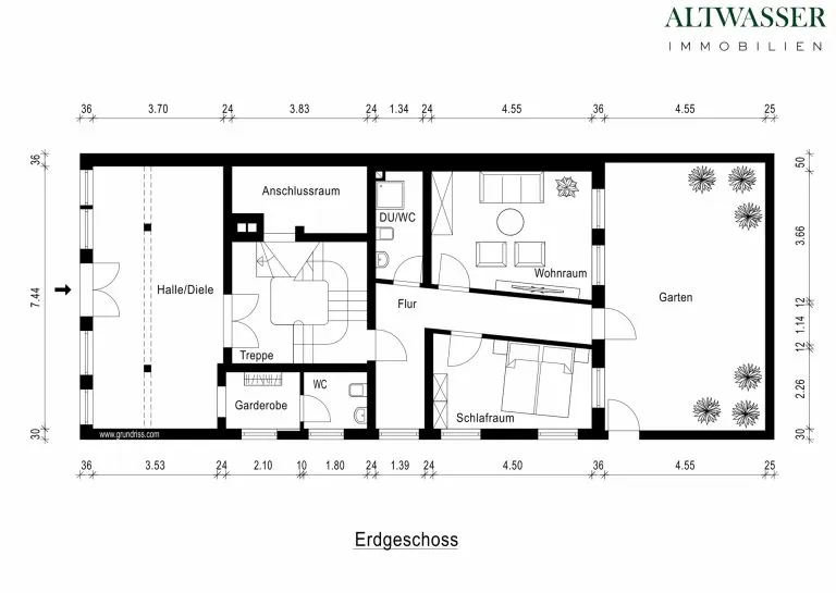 Immobilienangebot - Flensburg - Alle - Historisches Fachwerkjuwel mit Einliegerwohnung am Flensburger Hafen - (Wohnen oder Gewerbe)