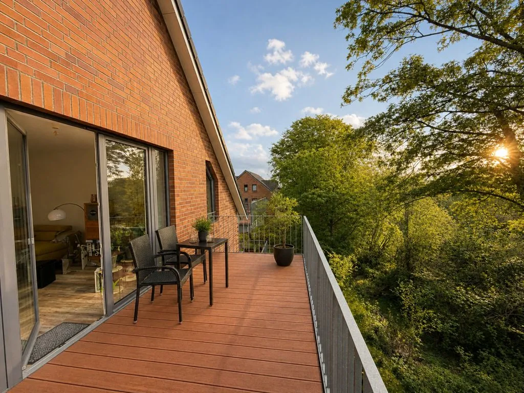 Immobilienangebot - Flensburg - Alle - Flensburg-Nordstadt: charmante 2-Zimmer-Dachgeschosswohnung mit schönem Balkon